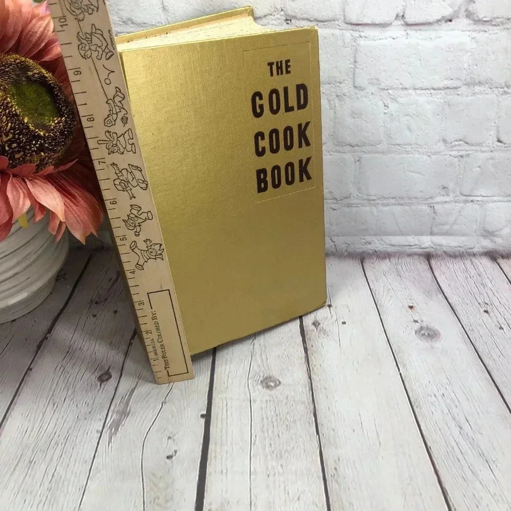 Vintage 1950 GOLD cookbook